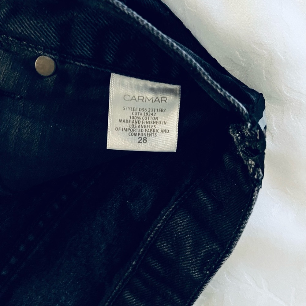 BUTTON FRONT SKIRT BLK Sz 28